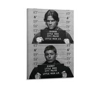 JAWWENHA Supernatural Mugshot Dean And Sam Winchester Poster Decorative Painting Canvas Wall Posters And Art Picture Print Modern Family Bedroom Decor Posters 12x18inch(30x45cm)