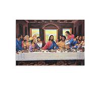 JAWWENHA The Last Supper Jesus Christ Poster Decorative Painting Canvas Wall Posters And Art Picture Print Modern Family Bedroom Decor Posters 24x36inch(60x90cm)