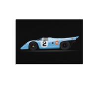 JAWWENHA Vintage Porsche 917 LE Mans Race CAR Poster Decorative Painting Canvas Wall Posters And Art Picture Print Modern Family Bedroom Decor Posters 16x24inch(40x60cm)