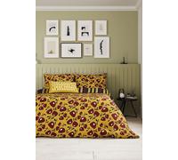 'Jax' Cotton Duvet Cover Set Helena Springfield Mustard Double