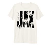 Jax Jacksonville City Skyline and Palm Trees Grunge Premium T-Shirt