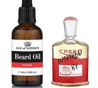 JAX OF LONDON® Cologne Fragrance Beard Oil For Beard Growth And Conditioning - With Coconut, Avocado oil, Almond oil, Jojoba oil, Argan oil, Vitamin E - Made In the UK - (50ml) (Viking)