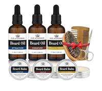 Jax of London Inspired Beard Oil Gift Set - Scented Aftershave Beard Oil For Beard Growth And Conditioning Jojoba oil, Argan oil, Vitamin E - Made In the UK - Various Scents (Pack of 6, Gift Set)