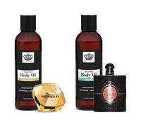 Jax of London Millionaires and Oriental Body Oil Two Pack 400ml Set Body Oil, Inspired Fragrance, for Skin, Body, Hair, Shower, Massage, Firming & Stretch Mark