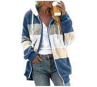 JAXICH Gifts for Women Hoodies for Women Graphic, Long Sleeve Full Zip Hooded Plain Zip up Super Soft Warm Zipper Hoodie Sweatshirt Ladies Shirt with Zip Sale Clearance