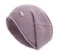 jaxmonoy Cashmere Slouchy Knit Beanie Hat for Women Winter Soft Warm Ladies Wool Knitted Skull Beanies Cap, Mixed Purple, One Size