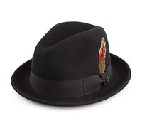 Jaxon & James Crushable Blues Trilby Hat - Black XXL
