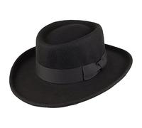 Jaxon & James Crushable Wool Felt Gambler Hat - Black - X-Large