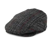 Jaxon & James Harris Tweed Loch Alsh Flat Cap - Grey Multi - Medium