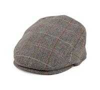 Jaxon & James Kids Tweed Flat Cap - Brown-Grey - Kids Small/Medium