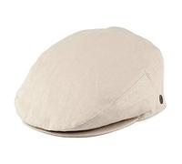 Jaxon & James Linen Flat Cap - Natural XX-Large