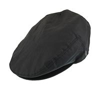 Jaxon & James Oilcloth Flat Cap - Black XXL