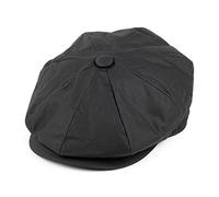 Jaxon & James Oilcloth Newsboy Cap - Black XXL