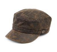 Jaxon & James Weathered Cotton Army Cap - Brown - Small