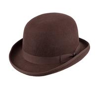 Jaxon & James Wool Felt English Bowler Hat - Brown - X-Large
