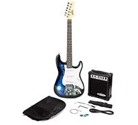 Jaxville Reaper Full-size Electric Guitar Kit With 10-watt Guitar Amp, Gig Bag, Picks, Whammy, Lead, Spare Strings & Lessons, Multi