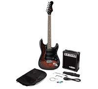 Jaxville ST1-DM-PK Demon St Style Electric Guitar Pack with Amplifier, Bag, Strings, Strap, Lead and Plectrums