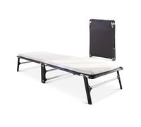 JAY-BE CE70 Compact Folding Bed with e-Fibre Mattress, Single Single, Black