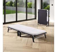 Jay-Be HE70 Single Hideaway Folding Bed with e-Fibre Mattress - Black - Wilko