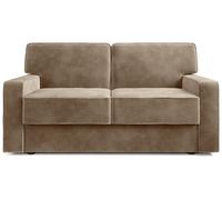 Jay-Be Linea Velvet 2 Seater Sofa Bed - Beige