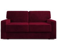 Jay-Be Linea Velvet 2 Seater Sofa Bed - Burgundy