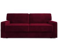 Jay-Be Linea Velvet 3 Seater Sofa Bed - Burgundy