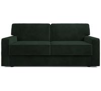 Jay-Be Linea Velvet 3 Seater Sofa Bed - Dark Green