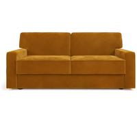 Jay-Be Linea Velvet 3 Seater Sofa Bed - Gold