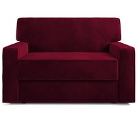 Jay-Be Linea Velvet Cuddle Chair Sofa Bed - Burgundy