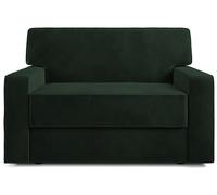 Jay-Be Linea Velvet Cuddle Chair Sofa Bed - Dark Green