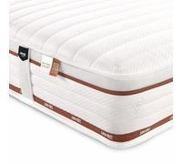 Jay-Be Ryze Single 800 Pocket Sprung e-Fibre Mattress with 3D Mesh Ventilated Border - White & Brown - Wilko