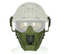 JAY FAST Tactical Airsoft Paintball Iron Warrior Half Face Mask Single Use With Fast Helmet Military Protect Cycling Outdoor