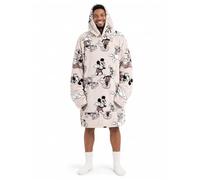 Jay Franco Adult's Disney Mickey and Friends Throw Blanket, Grey, 86x97 | Oversized Plush Hooded Blanket with Pocket, Soft Cosy Fleece Throw, Gift for Lounging, Official Licensed Property