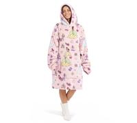 Jay Franco Adult's Disney Princess Wearable Throw Blanket Multi, 86x97 | Oversized Plush Hooded Blanket with Pocket, Soft Cosy Fleece Throw, Gift for Lounging, Official Licensed Property