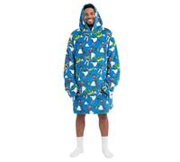 Jay Franco Adult's Disney Toy Story Wearable Throw Blanket, Blue, 86x97 | Oversized Plush Hooded Blanket with Pocket, Soft Cosy Fleece Throw, Gift for Lounging, Official Licensed Property