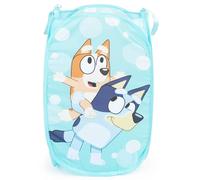 Jay Franco Bluey & Bingo Pop Up Hamper - Mesh Laundry Basket/Bag with Durable Handles - Storage for Clothes or Toys