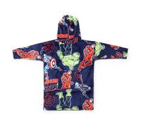 Jay Franco Children's Marvel Comics Avengers Wearable Throw Blanket - Oversized Plush Hooded Blanket with Pocket, Soft Cosy Fleece Throw, Gift for Lounging, Official Licensed Property, Multi, 24x32