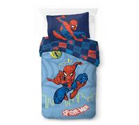Jay Franco Children's Marvel Spiderman Single Duvet Cover Set - 100% Cotton Super Soft Bedding with Pillowcase, Official Licensed Product, Multi, 2 Piece Set