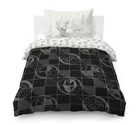 Jay Franco Children's Marvel Spiderman Single Duvet Cover Set - 100% Cotton Super Soft Bedding with Pillowcase, Official Licensed Product, Black, 2 Piece Set