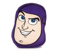 Jay Franco Disney Buzz Lightyear Plush Shaped Decorative Pillow - 30 cm Kids Ultra-Soft Stuffed Character Plushie & Cosy Pillow, Official Licensed Toy Story, Purple