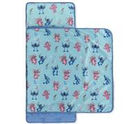 Jay Franco Disney Lilo and Stitch Toddler Nap Mat with Built-in Pillow & Blanket - Soft Microfibre Sleeping Bag for Nursery, School or Sleepovers 89 x 86 cm