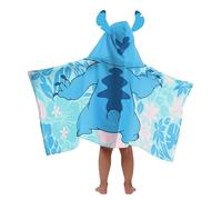 Jay Franco Disney Lilo & Stitch Hooded Bath Towel - 56 x 130cm Kids Super Soft Bath Towel, Beach, Pool & Travel, Official Licensed Product, Blue