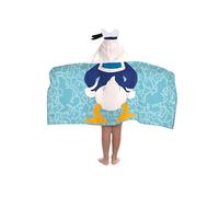 Jay Franco Disney Mickey and Friends Donald Duck Hooded Towel - 56 x 130cm Kids Super Soft Bath Towel, Beach, Pool & Travel, Official Licensed Product, Blue