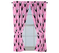 Jay Franco Disney Minnie Mouse Hearts N Love 63" inch Drapes - Beautiful Room Décor & Easy Set Up, Bedding - Curtains Include 2 Tiebacks, 4 Piece Set (Official Disney Product)
