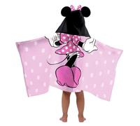 Jay Franco Disney Minnie Mouse Hooded Poncho Bath Towel 56cm x 130cm 100% Cotton Kids Changing Robe