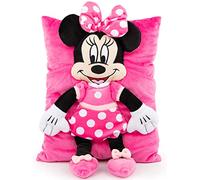 Jay Franco Disney Minnie Mouse Plush Snuggle Pillow - Super Soft 3D Bed Cushion