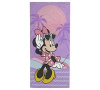 Jay Franco Disney Minnie Mouse Towel - For Bath, Beach & Pool - 100% Cotton, 71cm x 147cm, Violet