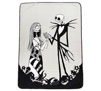 Jay Franco Disney Nightmare Before Christmas Halloween Town Plush Blanket - Measures 60 x 90, Kids Bedding - Super Soft Fleece Bedding