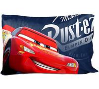 Jay Franco Disney Pixar Cars Sun Ride 1 Single Reversible Pillowcase Featuring Lightning McQueen- Double-Sided Kids Super Soft Bedding (Official Disney Pixar Product)