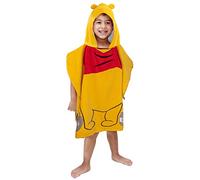 Jay Franco Disney Winnie The Pooh Hooded Poncho Bath Towel 56cm x 56cm 100% Cotton Kids Changing Robe